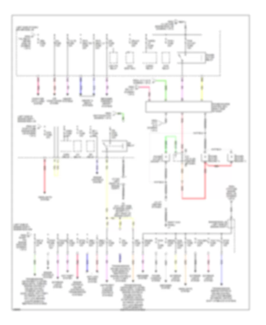 Power Distribution Wiring Diagram 2 of 2 for Toyota Tundra Limited 2008