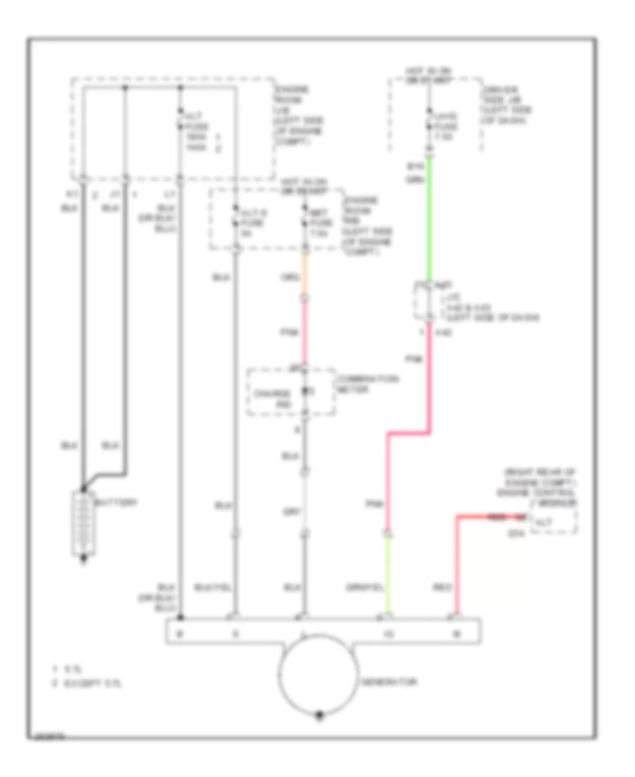 Charging Wiring Diagram for Toyota Tundra Limited 2008