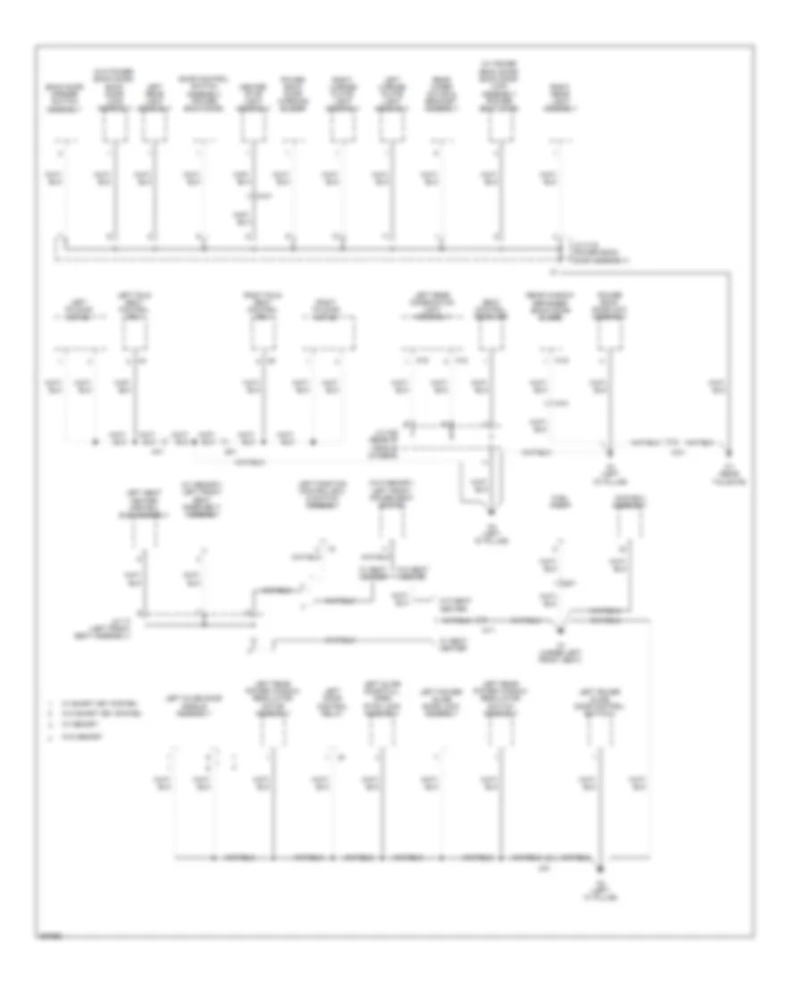 Ground Distribution Wiring Diagram 6 of 6 for Toyota Sienna Limited 2013