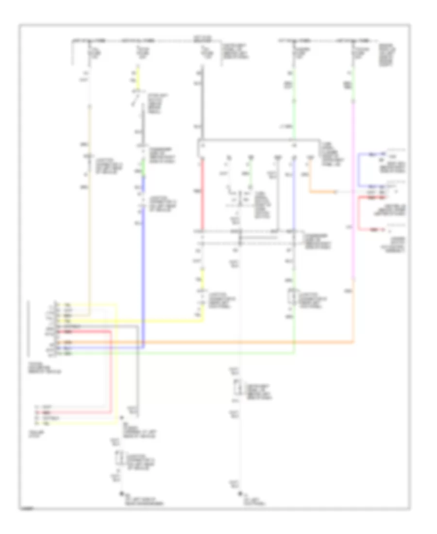 Trailer Tow Wiring Diagram for Toyota Highlander Limited 2005