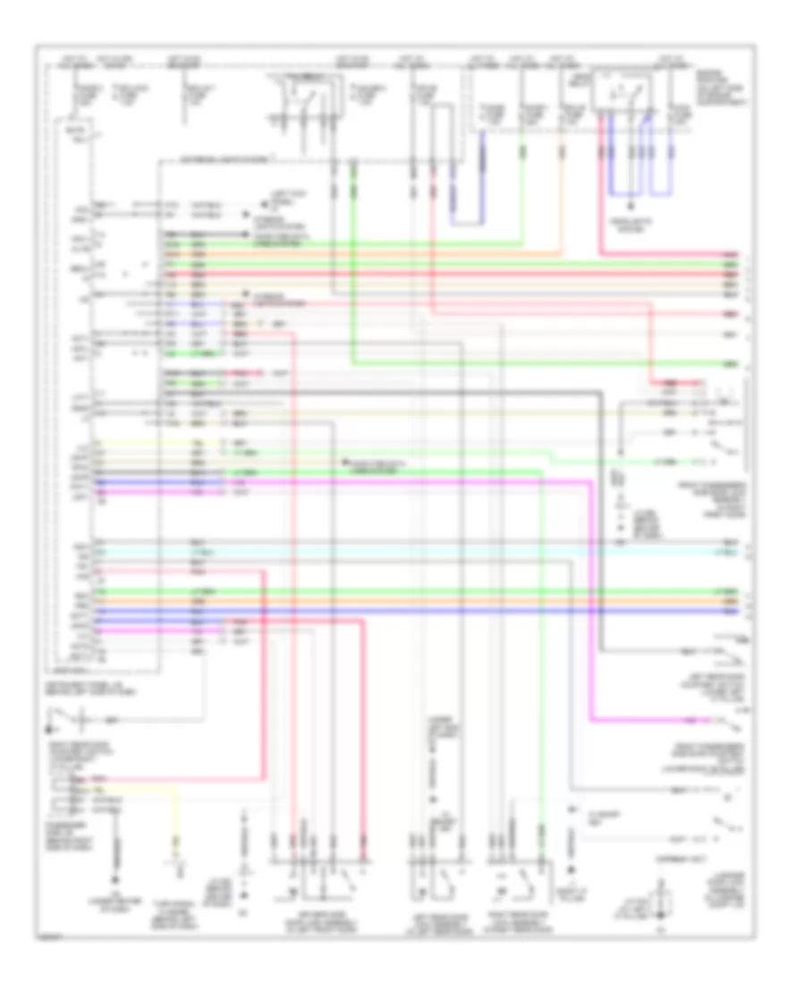 Forced Entry Wiring Diagram 1 of 2 for Toyota Avalon Limited 2009