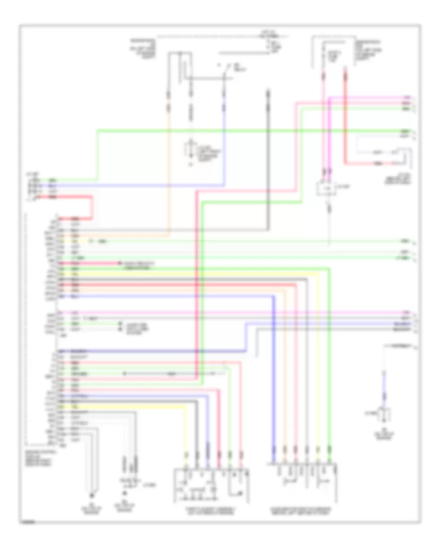 Cruise Control Wiring Diagram 1 of 2 for Toyota Avalon Limited 2009