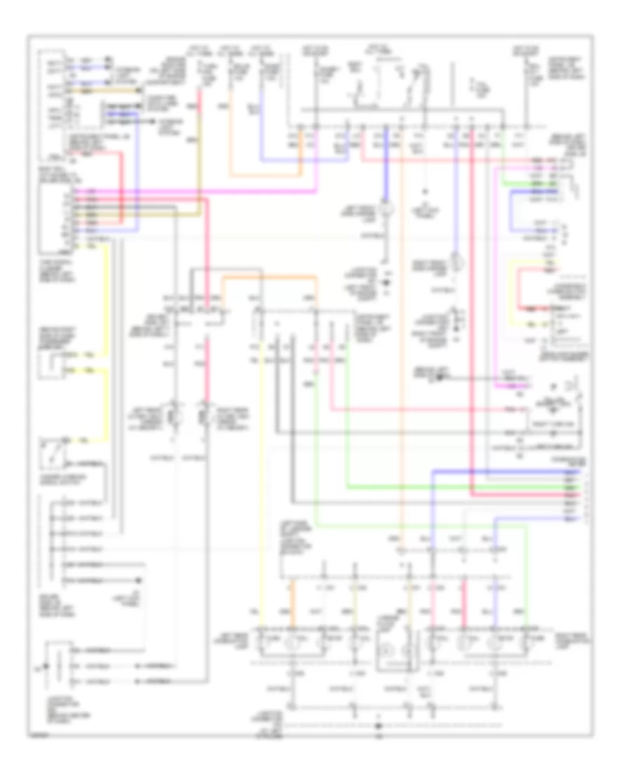 Exterior Lamps Wiring Diagram 1 of 2 for Toyota Avalon Limited 2009