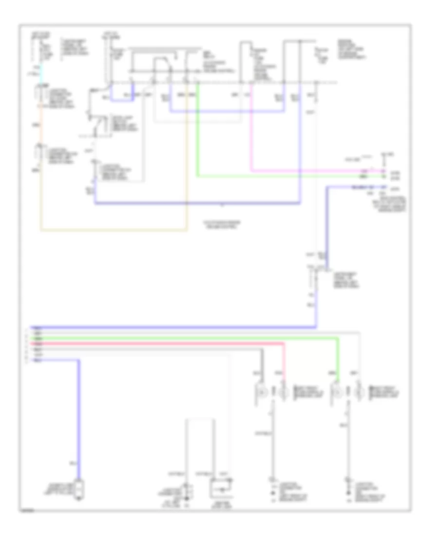 Exterior Lamps Wiring Diagram 2 of 2 for Toyota Avalon Limited 2009