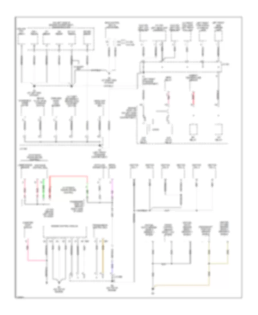 Ground Distribution Wiring Diagram 1 of 4 for Toyota Avalon Limited 2009