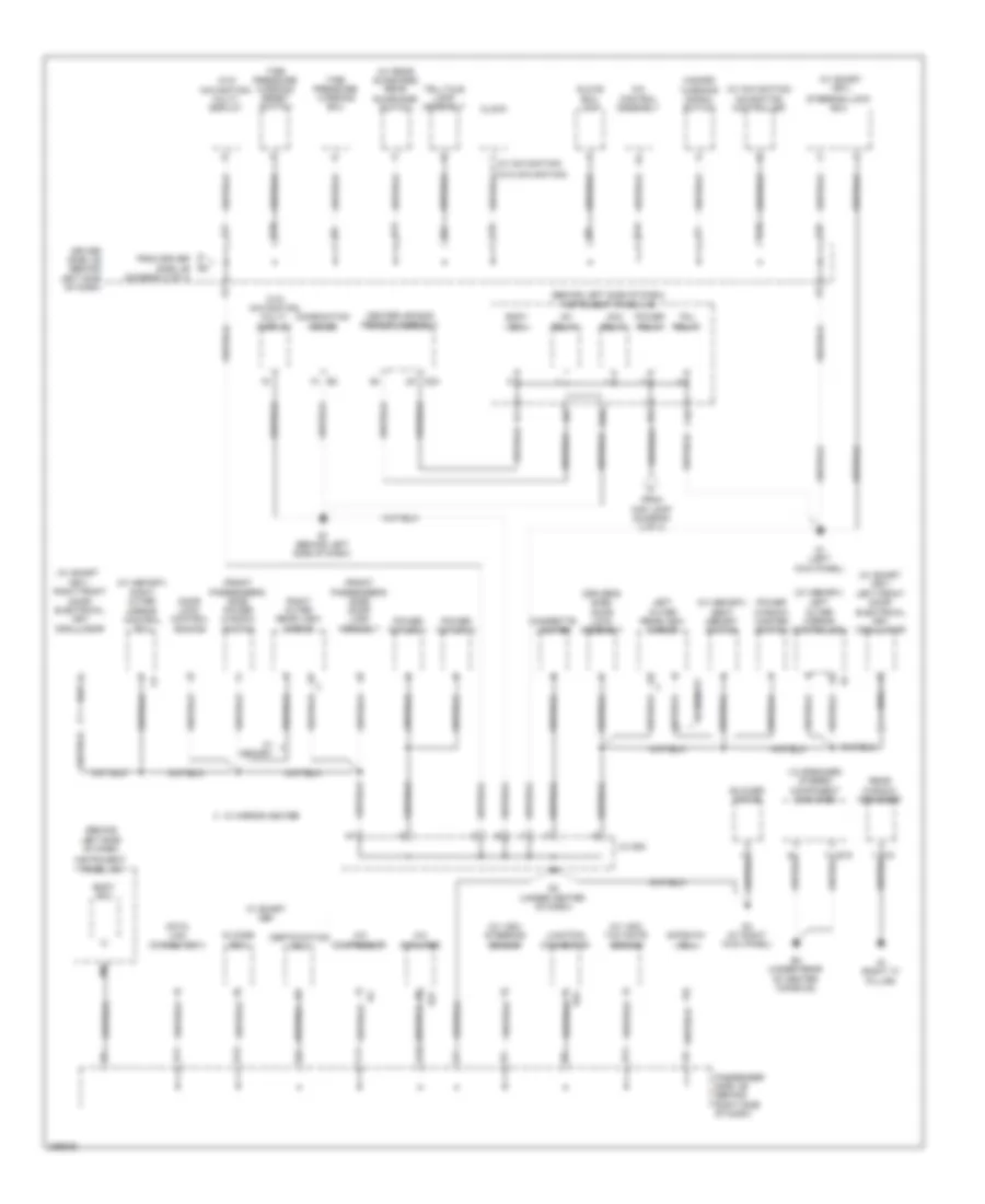 Ground Distribution Wiring Diagram 3 of 4 for Toyota Avalon Limited 2009