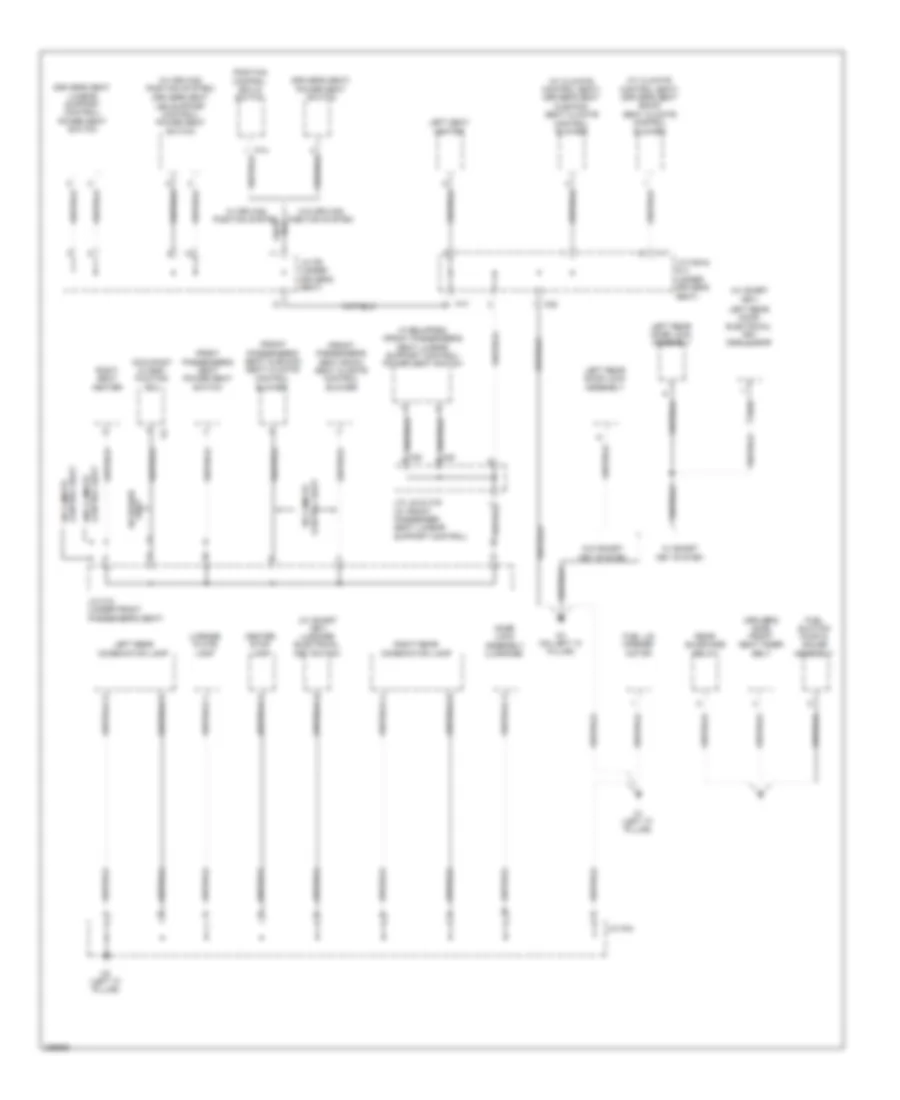 Ground Distribution Wiring Diagram 4 of 4 for Toyota Avalon Limited 2009