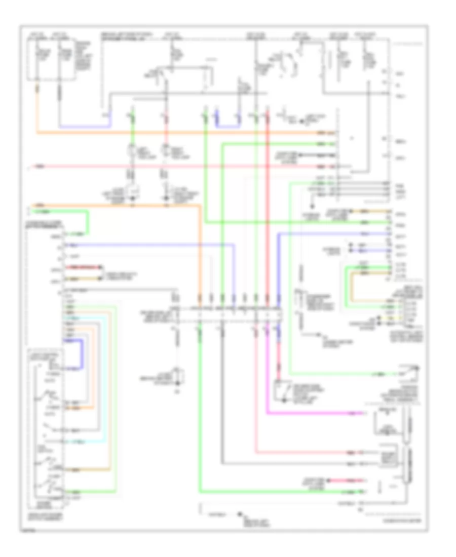 Headlamps  Fog Lamps Wiring Diagram 2 of 2 for Toyota Avalon Limited 2009