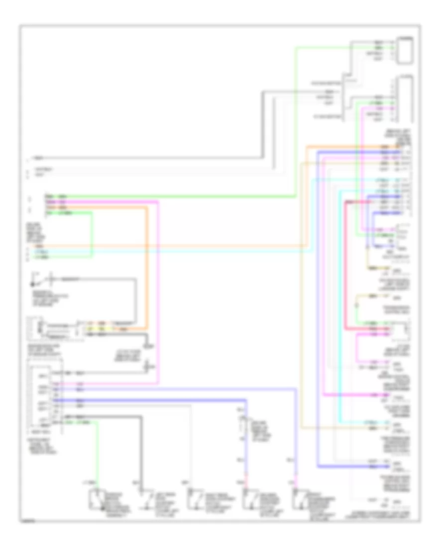 Instrument Cluster Wiring Diagram 2 of 2 for Toyota Avalon Limited 2009