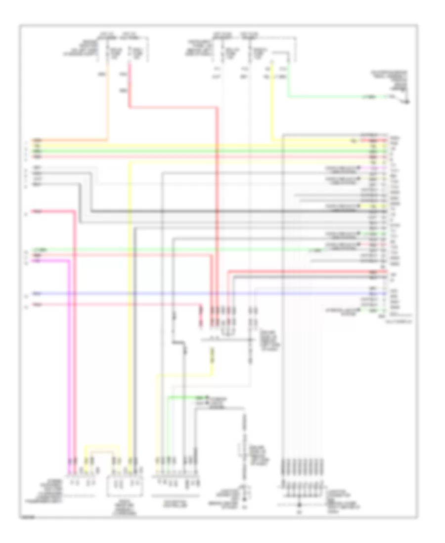 Navigation Wiring Diagram 2 of 2 for Toyota Avalon Limited 2009