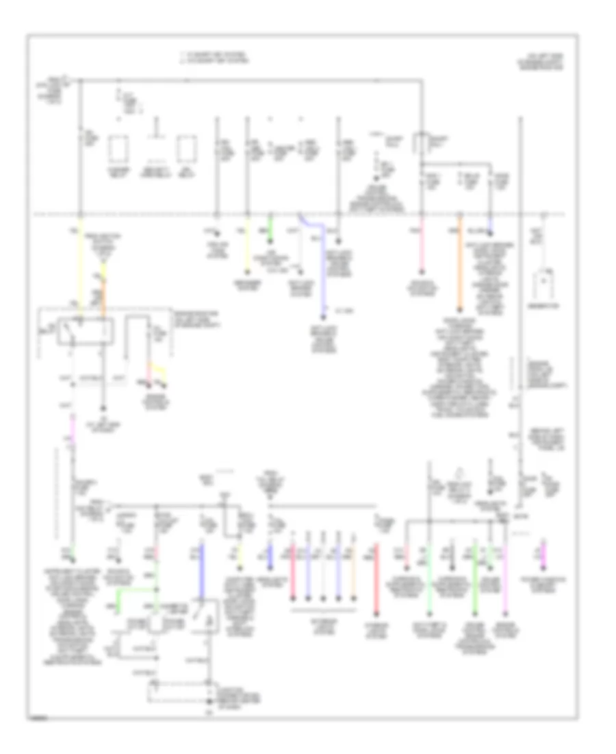 Power Distribution Wiring Diagram 2 of 2 for Toyota Avalon Limited 2009