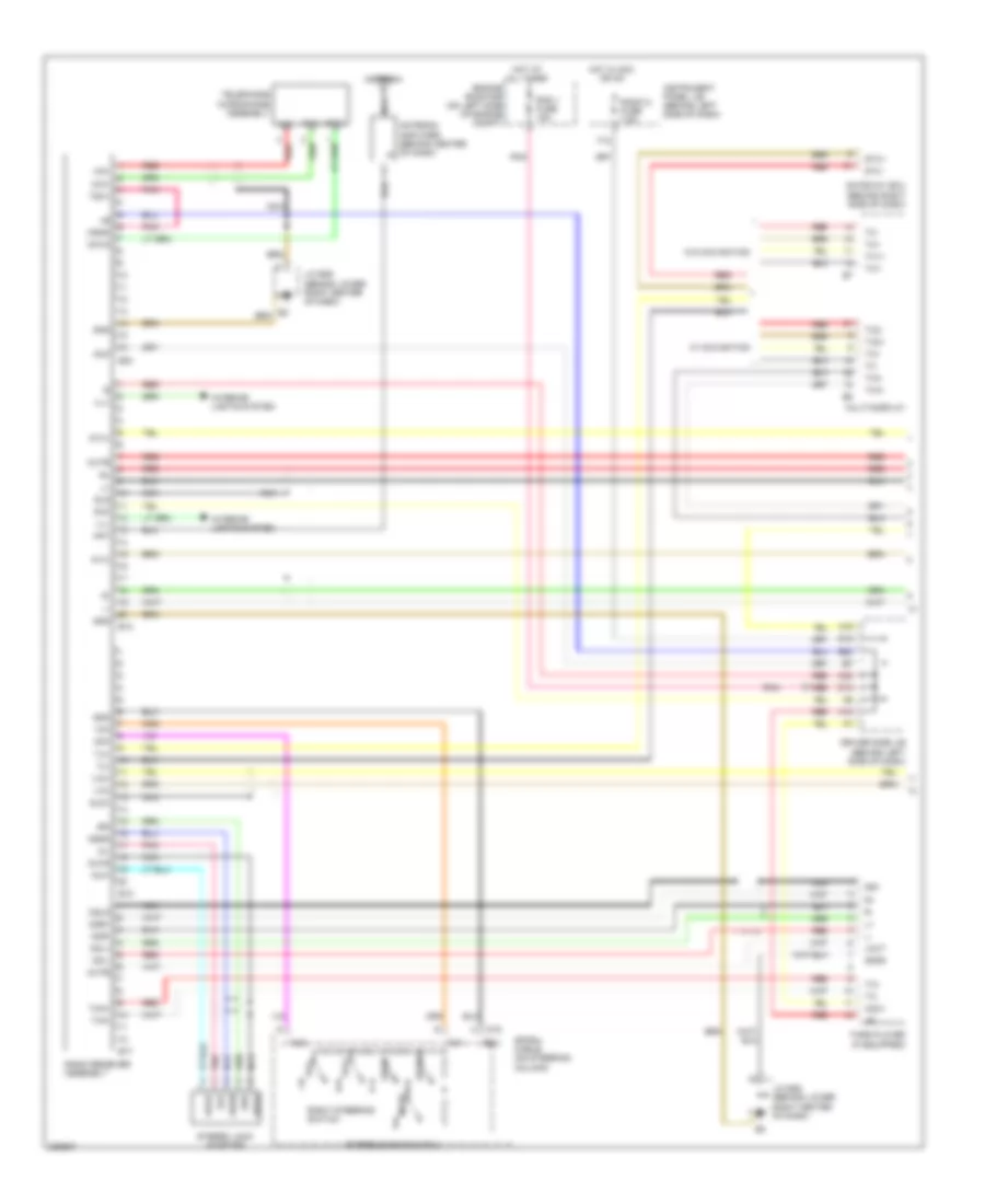 12 Speaker System Wiring Diagram 1 of 2 for Toyota Avalon Limited 2009