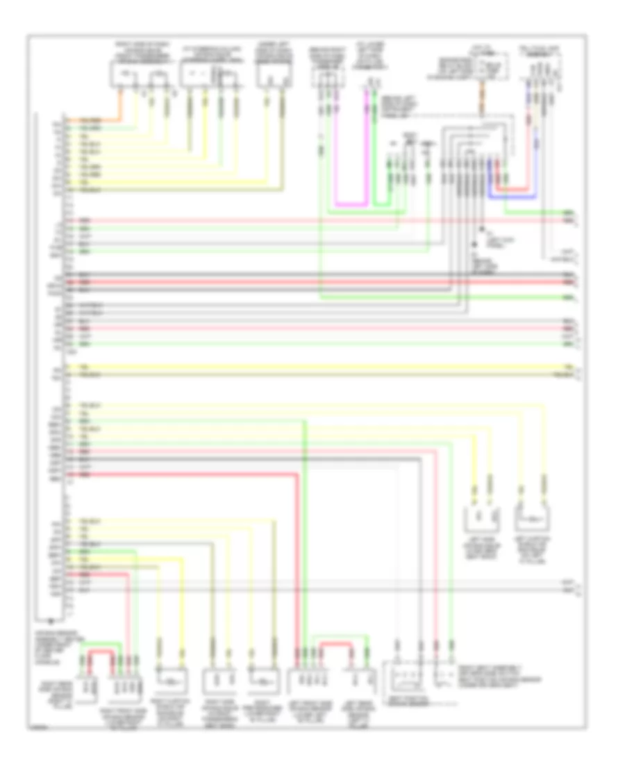 Supplemental Restraints Wiring Diagram 1 of 2 for Toyota Avalon Limited 2009