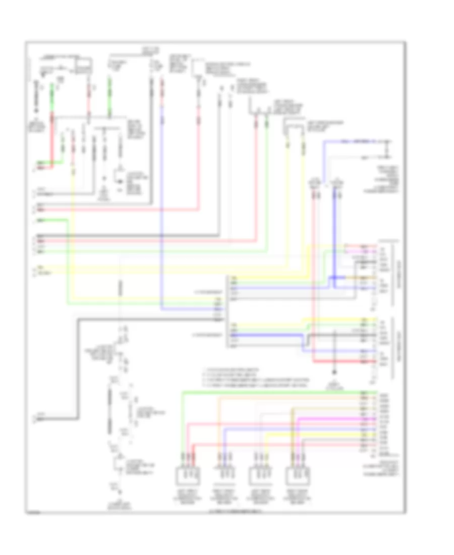 Supplemental Restraints Wiring Diagram 2 of 2 for Toyota Avalon Limited 2009