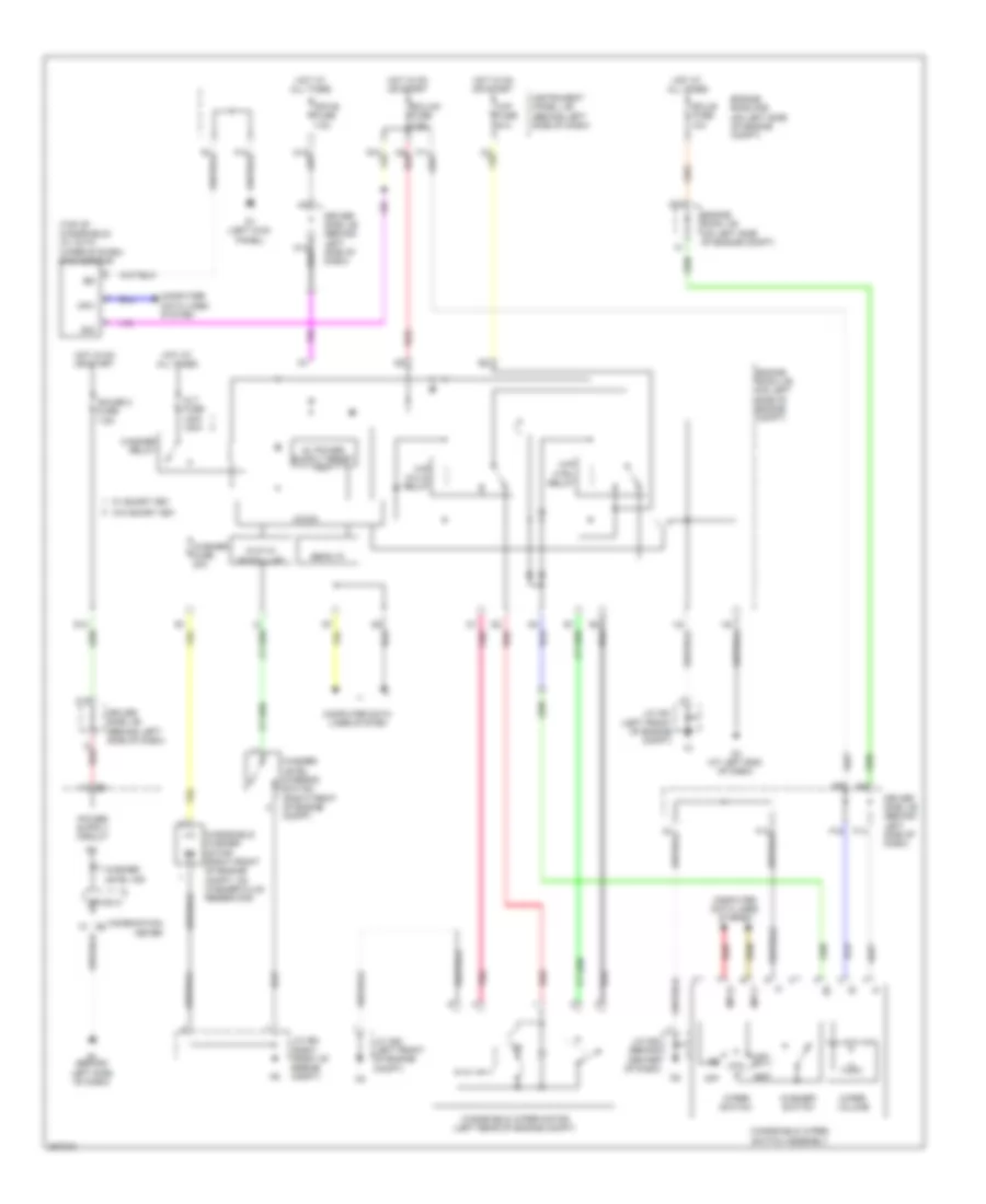 Wiper Washer Wiring Diagram for Toyota Avalon Limited 2009