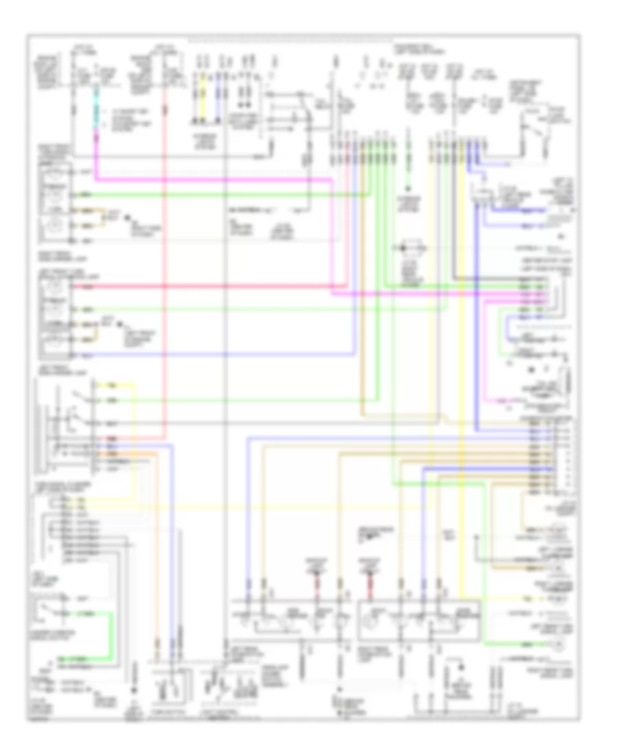 Exterior Lamps Wiring Diagram Except Hybrid for Toyota Camry 2009