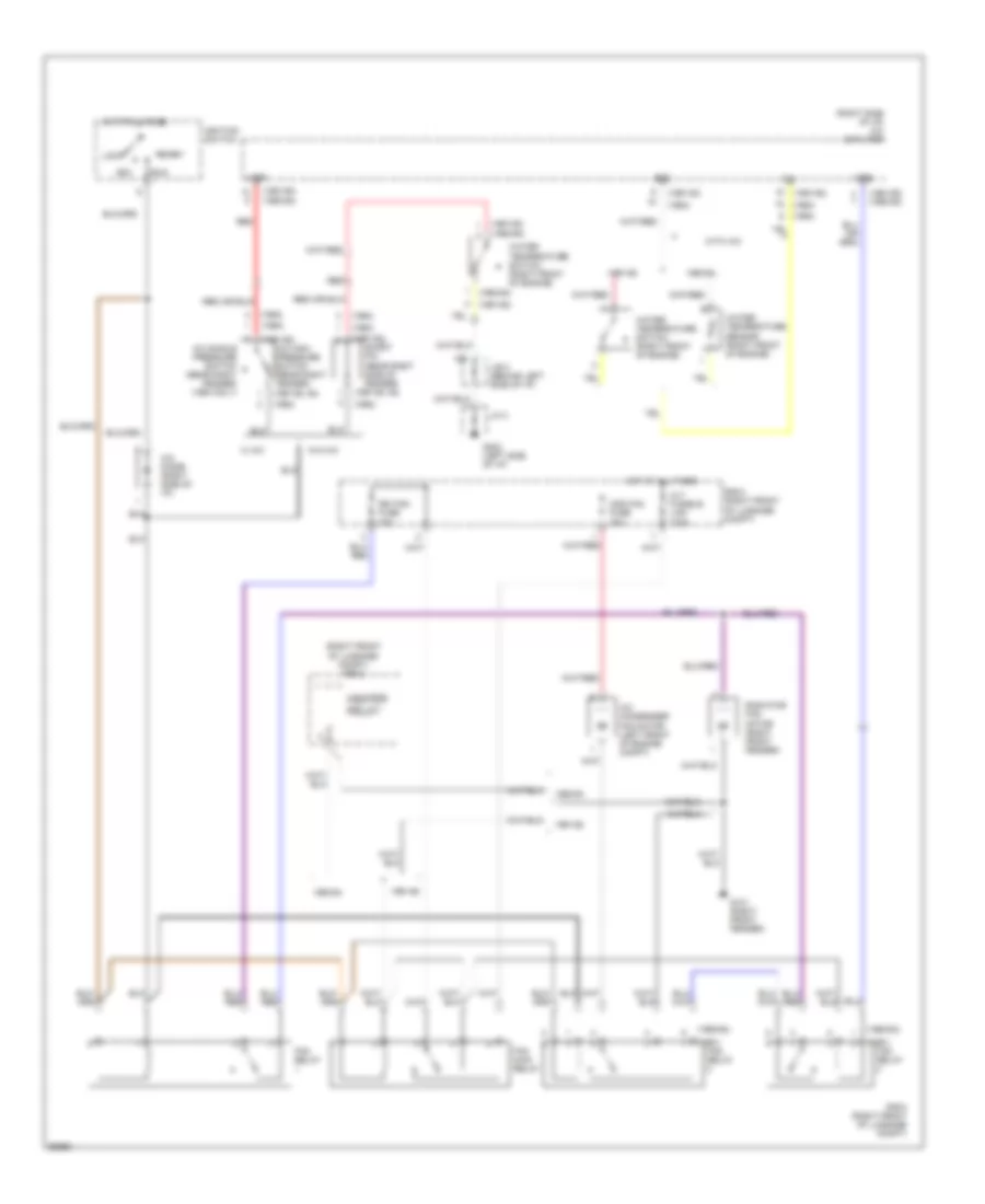 Radiator Cooling Fan Wiring Diagram for Toyota MR2 1992
