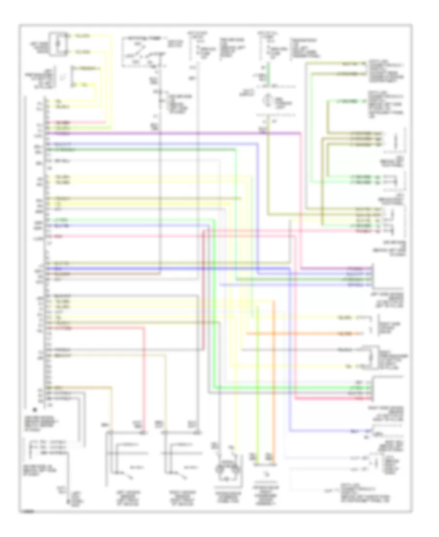 Supplemental Restraint Wiring Diagram for Toyota Avalon XLS 2000