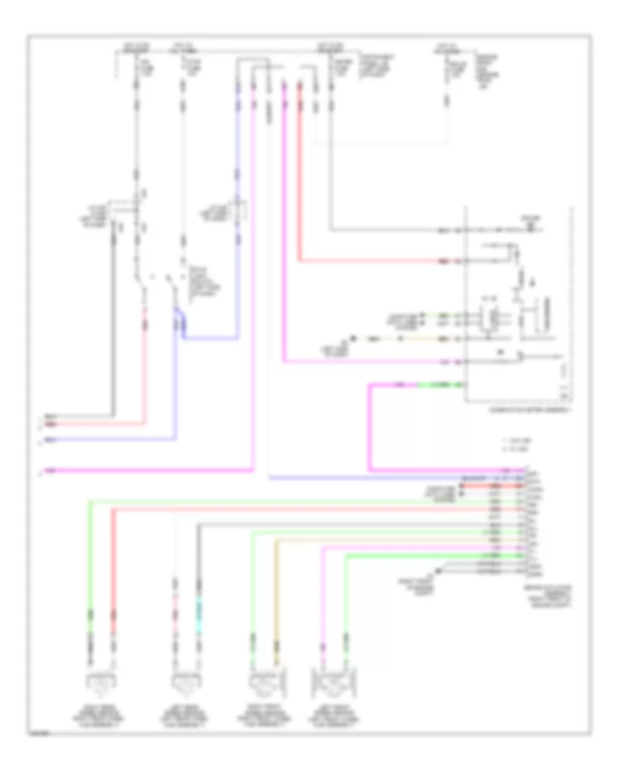 Cruise Control Wiring Diagram NUMMI Made 2 of 2 for Toyota Corolla XLE 2010