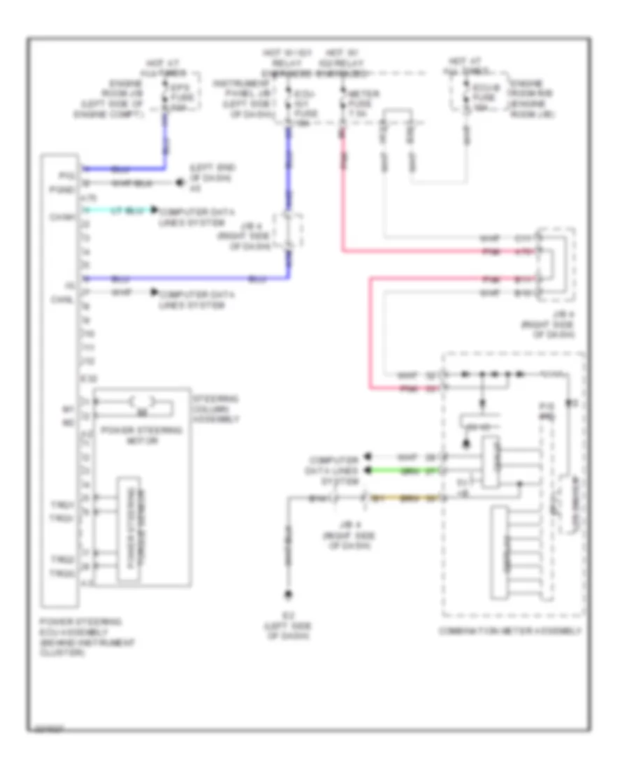 Electronic Power Steering Wiring Diagram TMC Made for Toyota Corolla XLE 2010