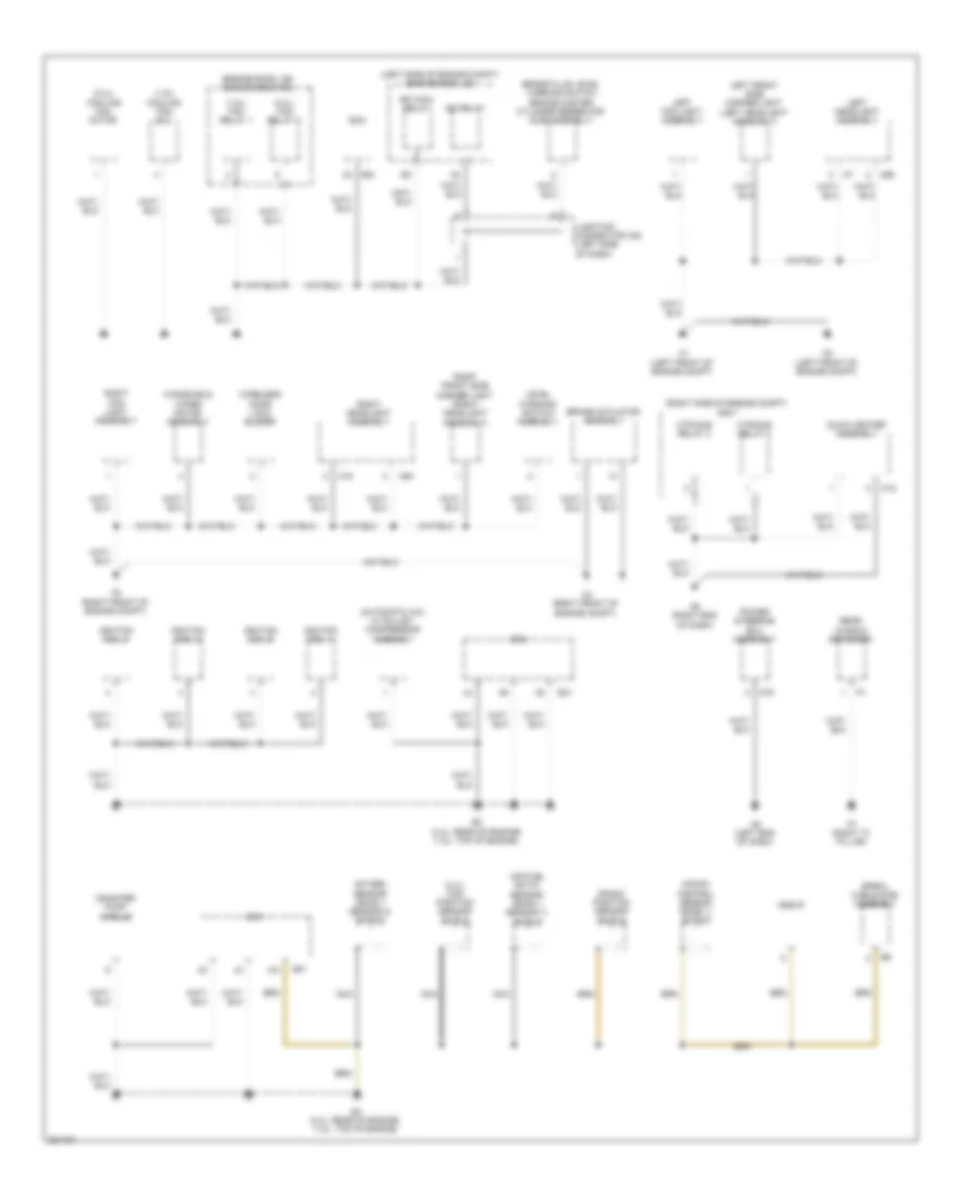 Ground Distribution Wiring Diagram NUMMI Made 1 of 3 for Toyota Corolla XLE 2010