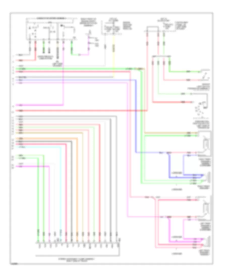 Navigation Wiring Diagram 2 of 2 for Toyota Corolla XLE 2010