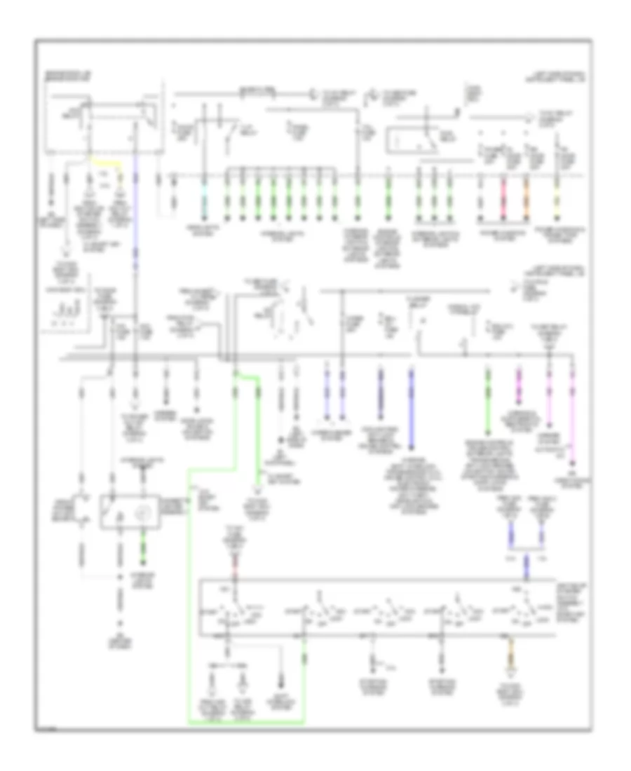 Power Distribution Wiring Diagram NUMMI Made 2 of 3 for Toyota Corolla XLE 2010