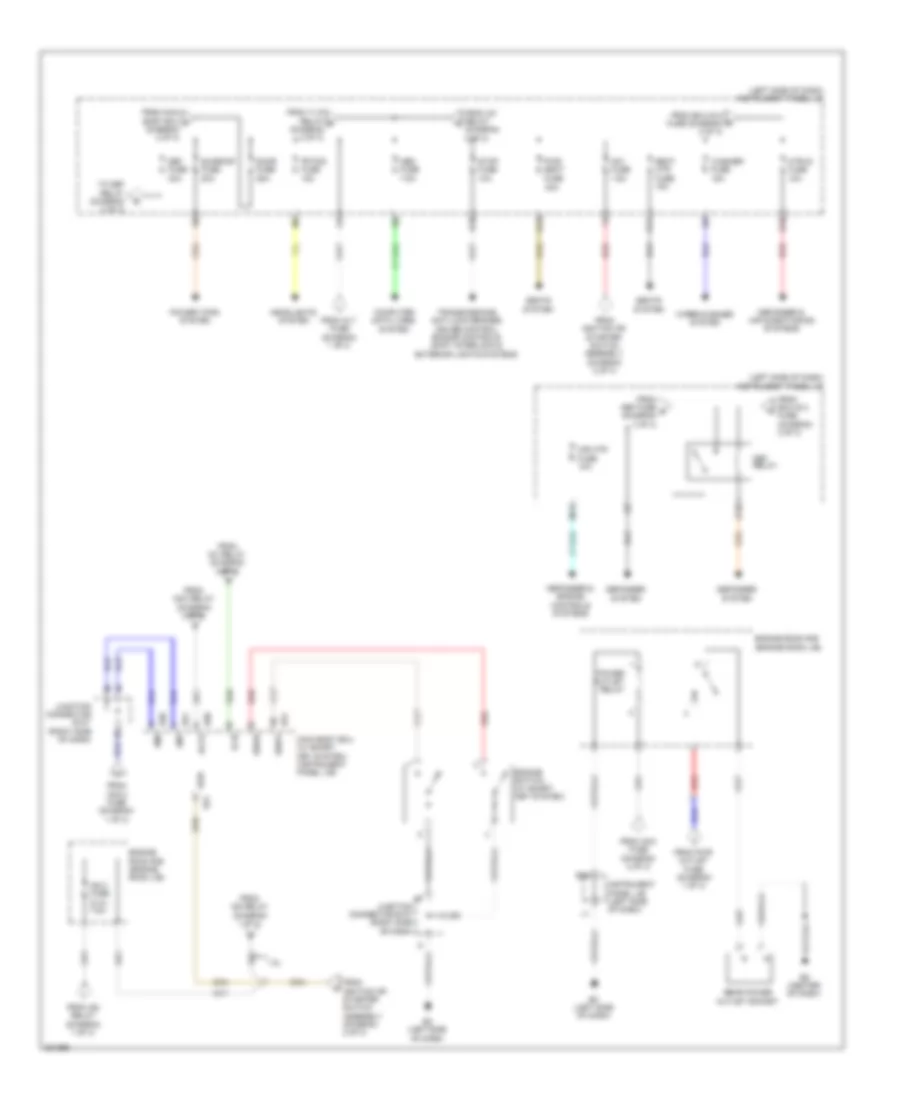 Power Distribution Wiring Diagram NUMMI Made 3 of 3 for Toyota Corolla XLE 2010