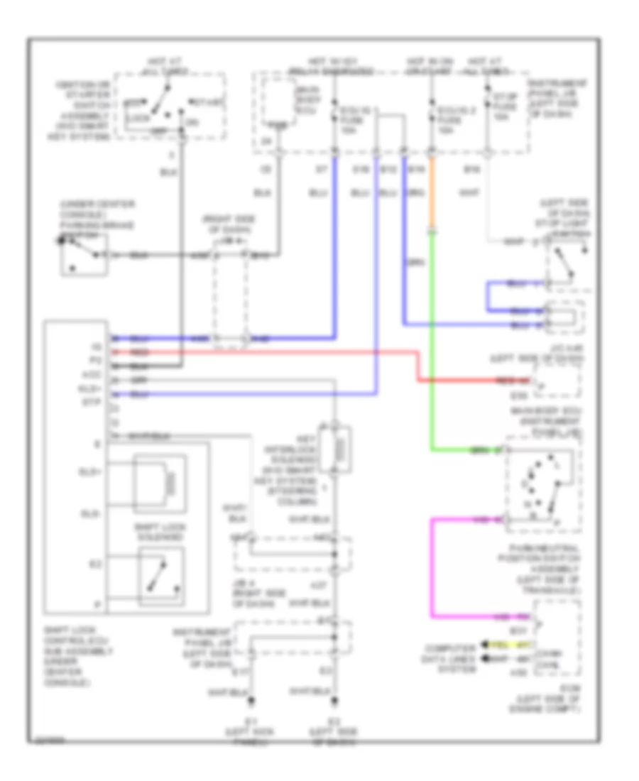 Shift Interlock Wiring Diagram TMC Made for Toyota Corolla XLE 2010