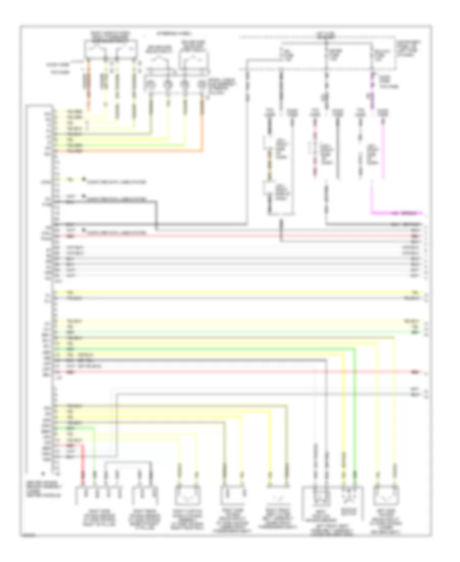 Supplemental Restraints Wiring Diagram 1 of 2 for Toyota Corolla XLE 2010