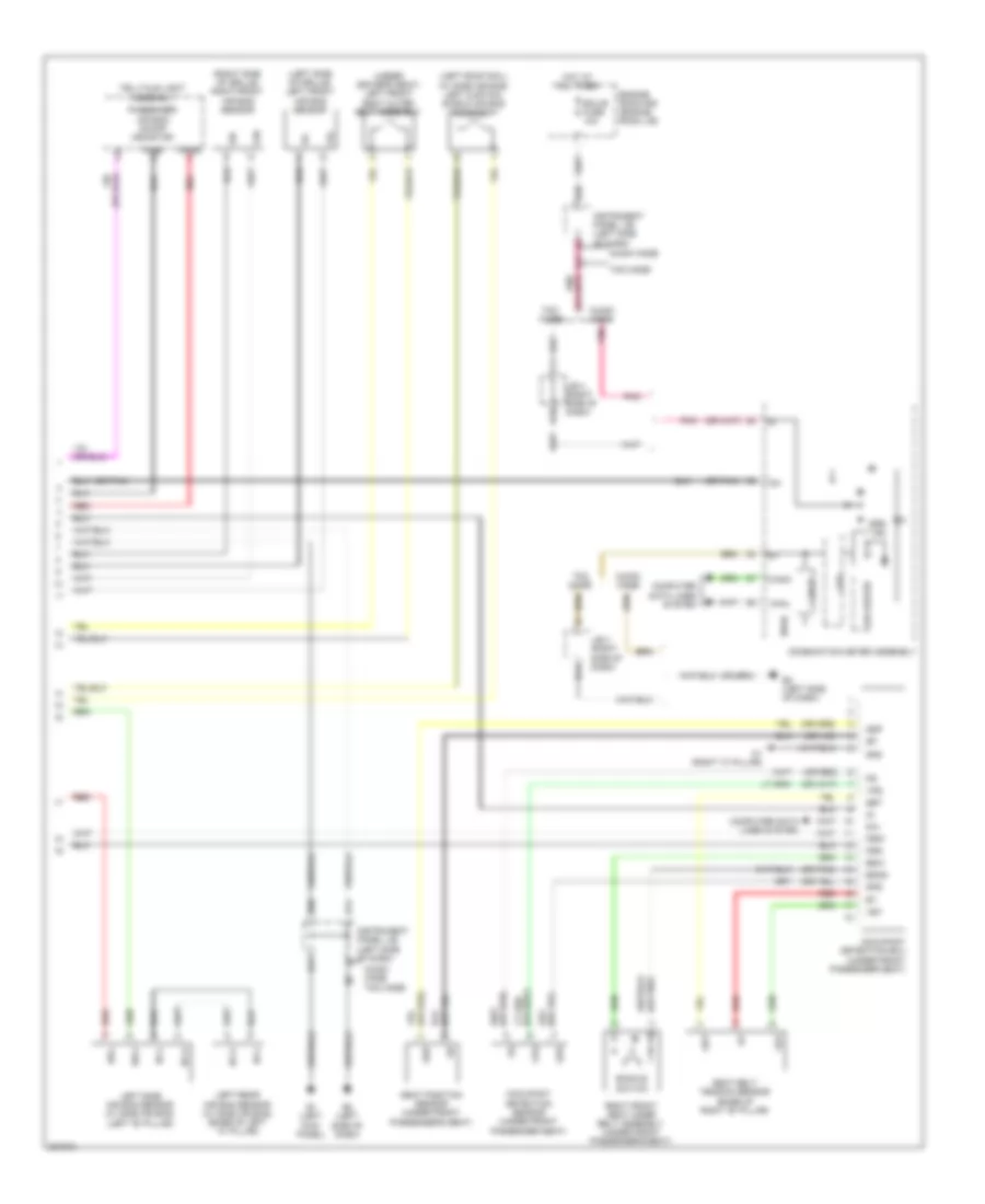 Supplemental Restraints Wiring Diagram 2 of 2 for Toyota Corolla XLE 2010