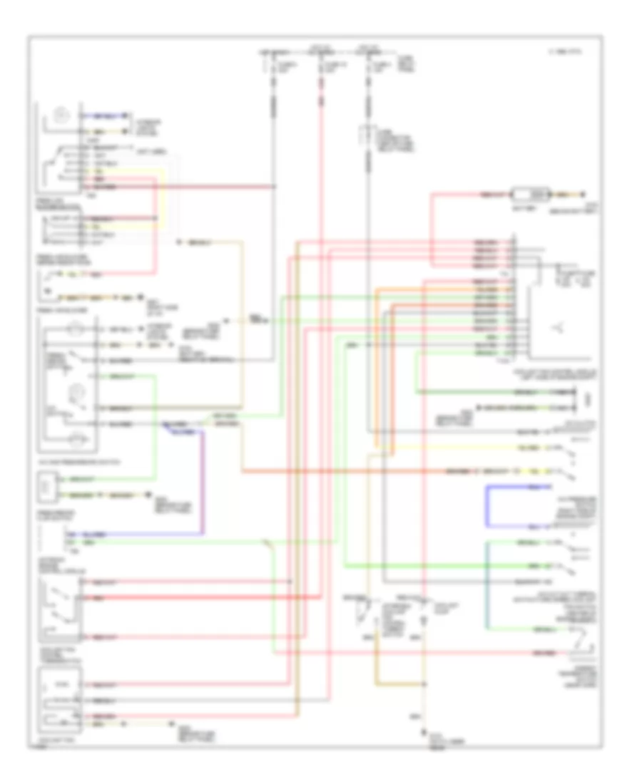 AIR CONDITIONING Volkswagen GTI VR6 1996 SYSTEM WIRING DIAGRAMS