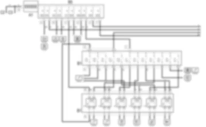 BRANDSTOFSYSTEEM - Elektrisch schema Alfa Romeo 147 3.2 V6  da 07/02 a 02/03
