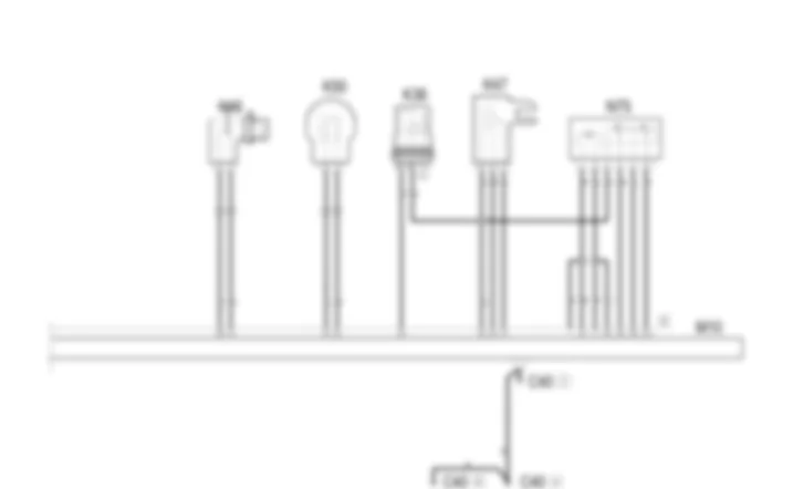 PETROL ENGINE ELECTRONIC               MANAGEMENT - Wiring diagram Alfa Romeo 147 1.6 TS  fino a 03/01