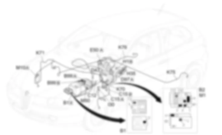 ASR / TCS - Lage der Bauteile Alfa Romeo 147 1.9 JTD 16V  da 04/01 a 06/02