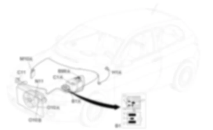 REFRIGERACION MOTOR - Ubicacion de los componentes Alfa Romeo 147 1.9 JTD 16V  fino a 03/01