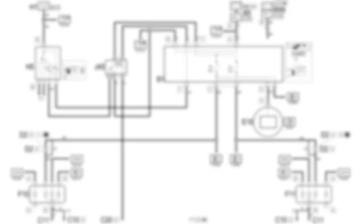 DIPPED HEADLAMPS - Wiring diagram Alfa Romeo 156 1.9 JTD 8v   da 03/99 a 01/00