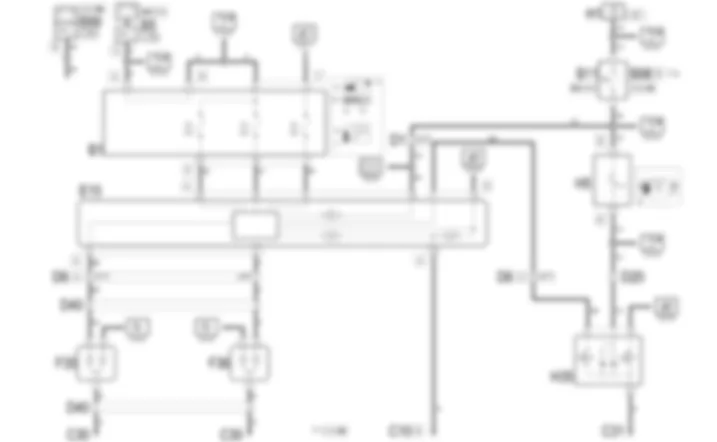 REAR FOG LAMPS - Wiring diagram Alfa Romeo 156 2.4 JTD 20v  fino a 03/98