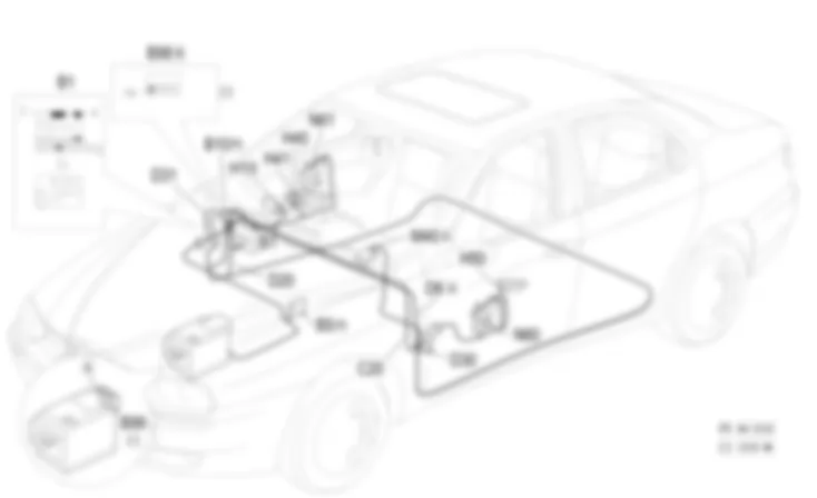 ELECTRIC FRONT WINDOWS - Location of components Alfa Romeo 156 1.9 JTD 8v   da 03/02 a 09/03