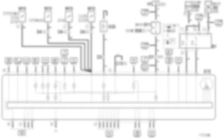 REV COUNTER INSTRUMENT - Wiring diagram Alfa Romeo 156 2.0 TS  da 10/03
