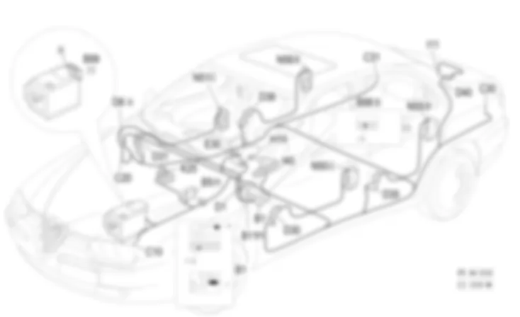 STRUMENTO CENTRALE (CHECK) - Localizzazione componenti Alfa Romeo 156 1.9 JTD 8v   da 10/03
