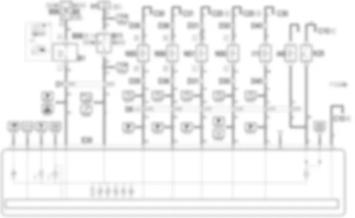 CENTRE INSTRUMENT (CHECK) - Wiring diagram Alfa Romeo 156 1.6 TS   da 10/03