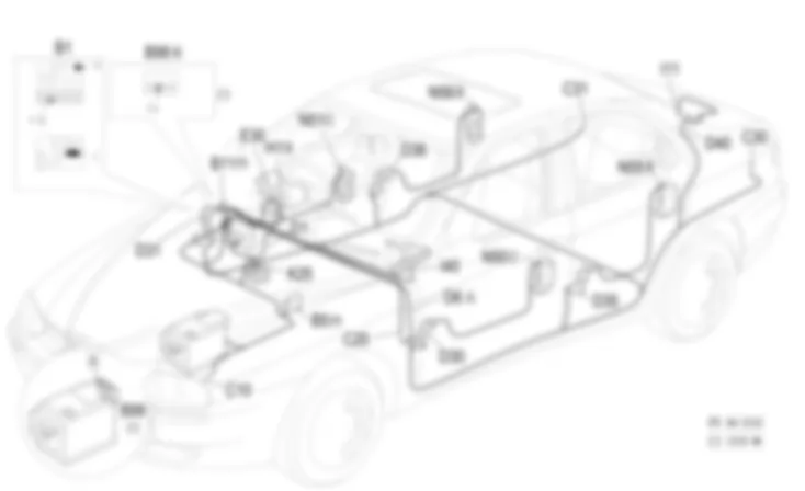 COMBINE CONTRAL ( CONTROLE) - Emplacement des composants Alfa Romeo 156 2.4 JTD 10v  da 10/03