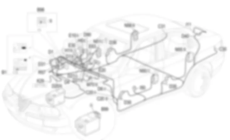 INFOCENTER INSTRUMENT - Location of components Alfa Romeo 156 1.9 JTD 8v   fino a 03/98
