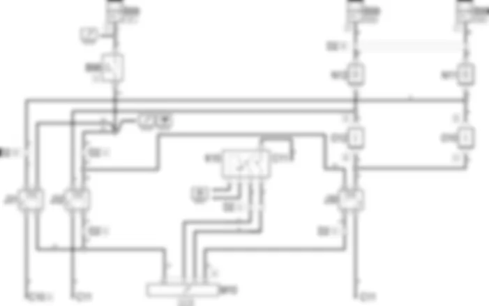 ENGINE COOLING - Wiring diagram Alfa Romeo 156 3.2 V6  da 02/01 a 02/02