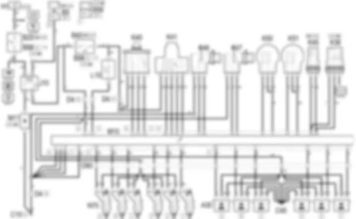 PETROL ENGINE ELECTRONIC MANAGEMENT - Wiring diagram Alfa Romeo 156 2.5 V6  da 10/03