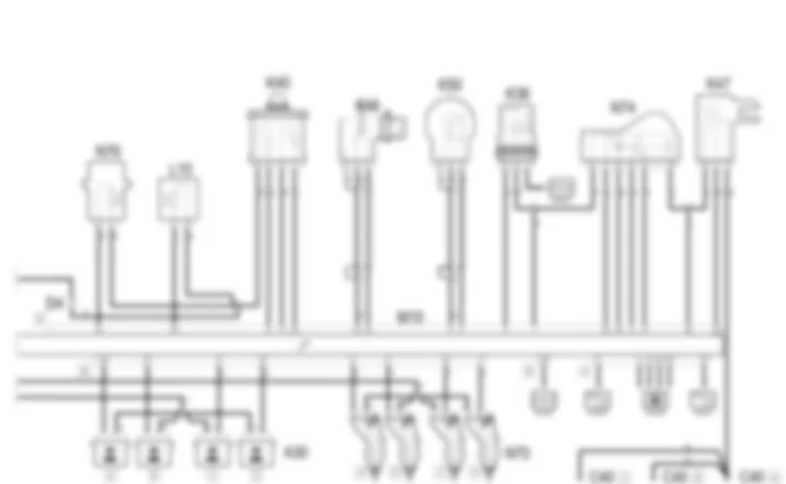 PETROL ENGINE ELECTRONIC MANAGEMENT - Wiring diagram Alfa Romeo 156 1.6 TS   da 02/00 a 01/01