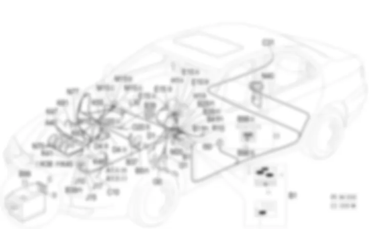 DIESEL ENGINES ELECTRONIC MANAGEMENT - Location of components Alfa Romeo 156 1.9 JTD 8v   da 10/03