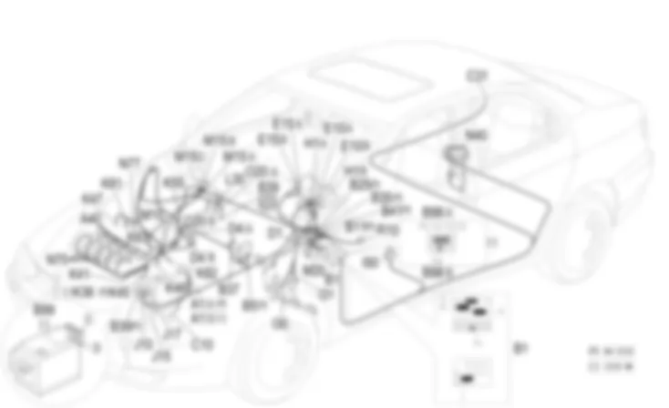 DIESEL ENGINES ELECTRONIC MANAGEMENT - Location of components Alfa Romeo 156 2.4 JTD 10v  da 10/03