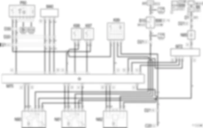AIR CONDITIONING - Wiring diagram Alfa Romeo 156 3.2 V6  da 02/01 a 02/02
